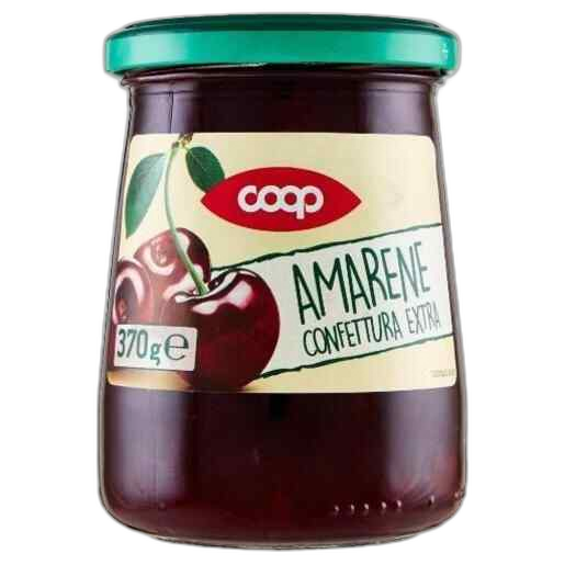 "COOP"- შავი ალუბლის ჯემი 370 გრ.