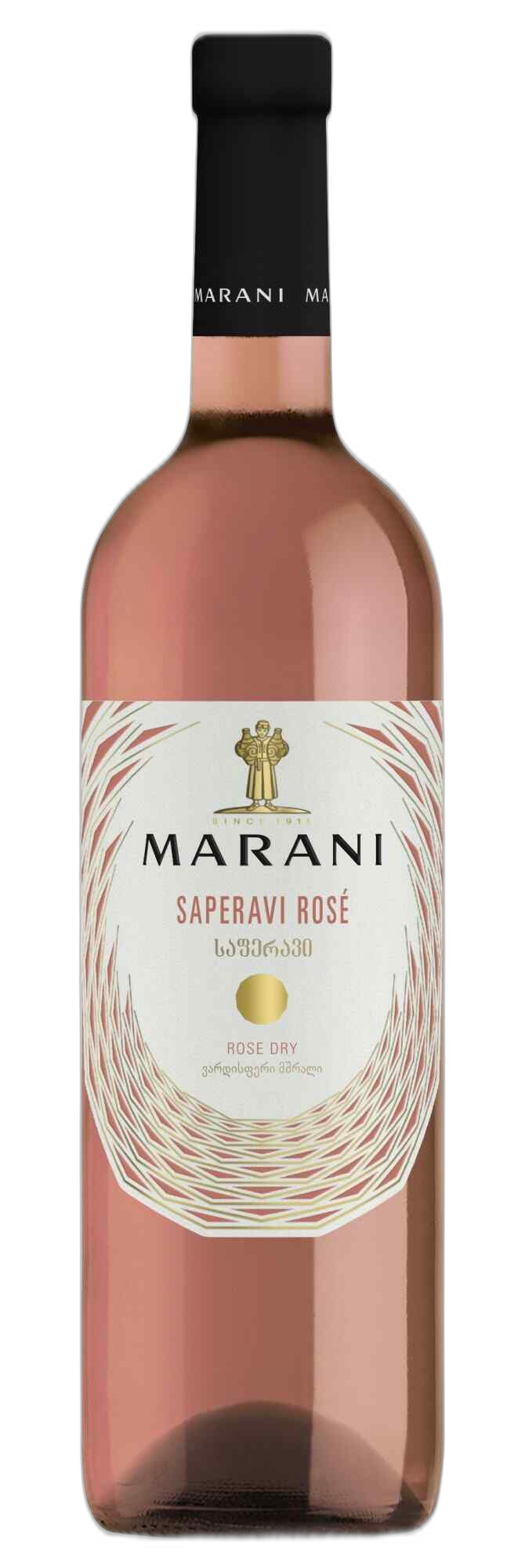 თელავის მარანი - საფერავი, როზე, ვარდისფერი მშრალი  0.75ლ