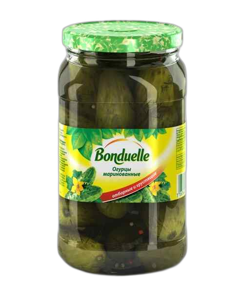"Bonduelle"- კიტრის მწნილი 720მლ