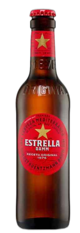 ""ESTRELLA-DAMM"- ლუდი, მინის ბოთლი, 0.33ლ, 4.8%"