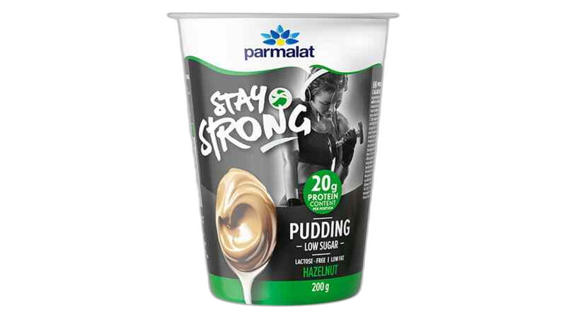 პარმალატი სთეი სთრონგ პროტეინის პუდინგი თხილი 200 გ.
