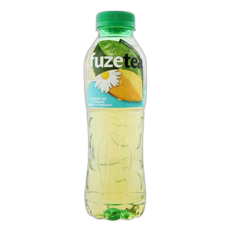 "ფიუს თი"- ცივი ჩაი, გვირილა და მანგო 0.5ლ