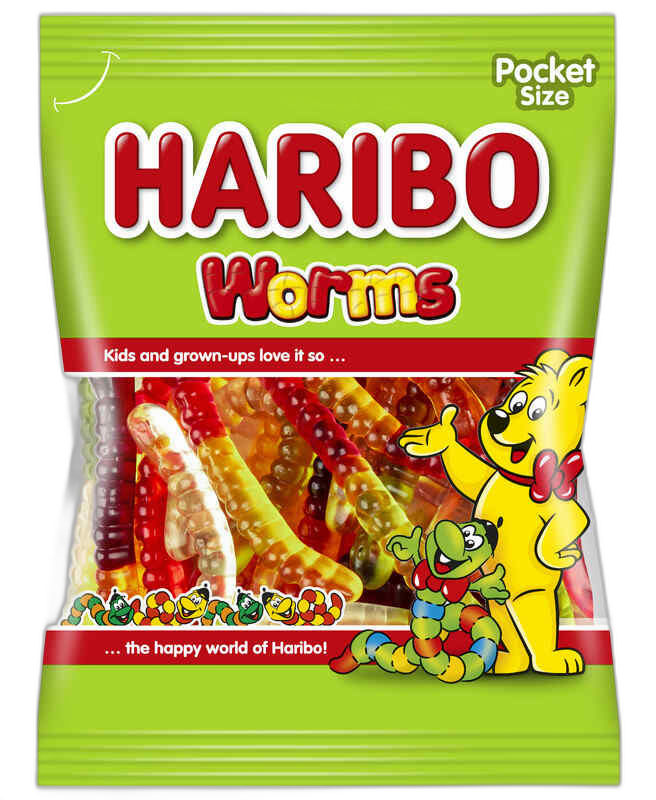 "Haribo"- მარმელადი მატლები 80გრ