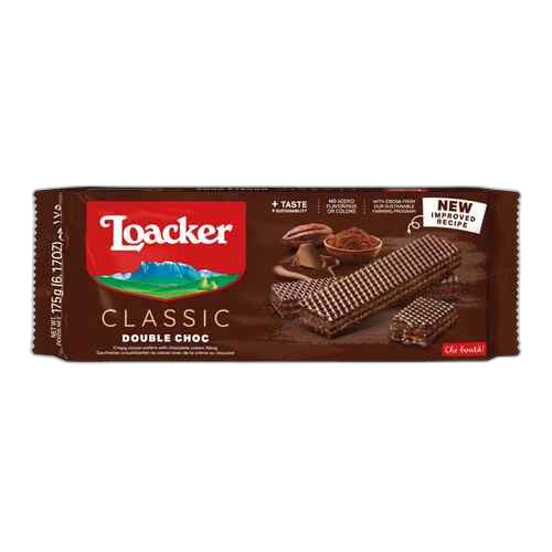 "LOACKER"- ვაფლი კლასიკი  ორმაგი შოკოლადი 175გრ
