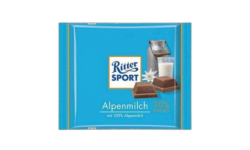 "Ritter sport"- რძიანი შოკოლადი