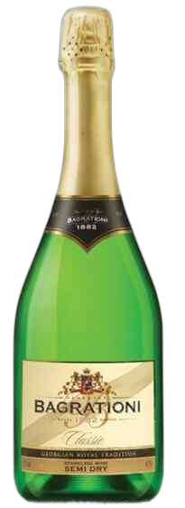 ბაგრატიონი, ცქრიალა ღვინო, ნახევრადმშრალი, 0.75ლ