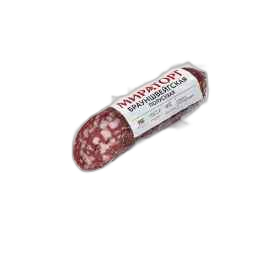 "Miratorg"- უმად შებოლილი ძეხვი "ბრაუნშვეიგური" 300 გრ