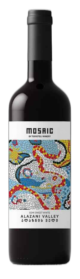 მოზაიკა -ღვინო ალაზნის ველი თეთრი ნ/ტ. 0,75ლ.