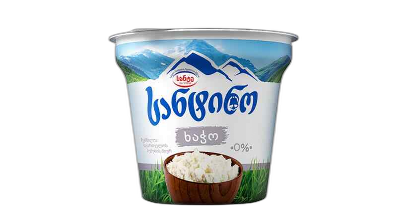 სანტინო ხაჭო 0% 180 გ.