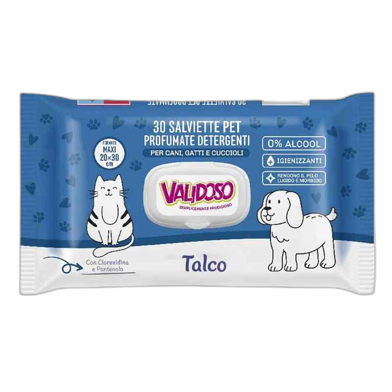 VALIDOSO ცხოვ.ბეწვის სველი ხელსახოცები 30ც