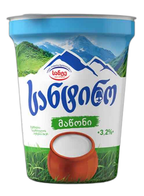 სანტინო მაწონი 3.2% 400 გ.