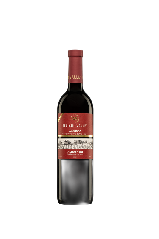 ""თელიანი ველი"-ღვინი ახაშენი, წითელი ტკბილი 0,75ლ"