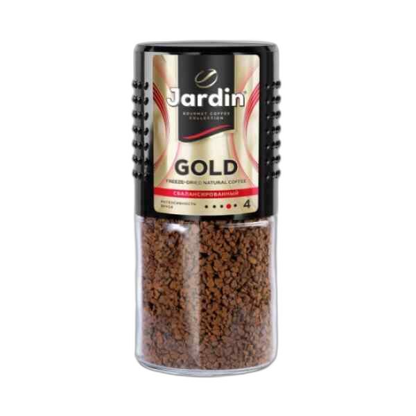 JARDIN-ყავა ხსნადი გოლდი 95 გრ შუშის ქილა N-5