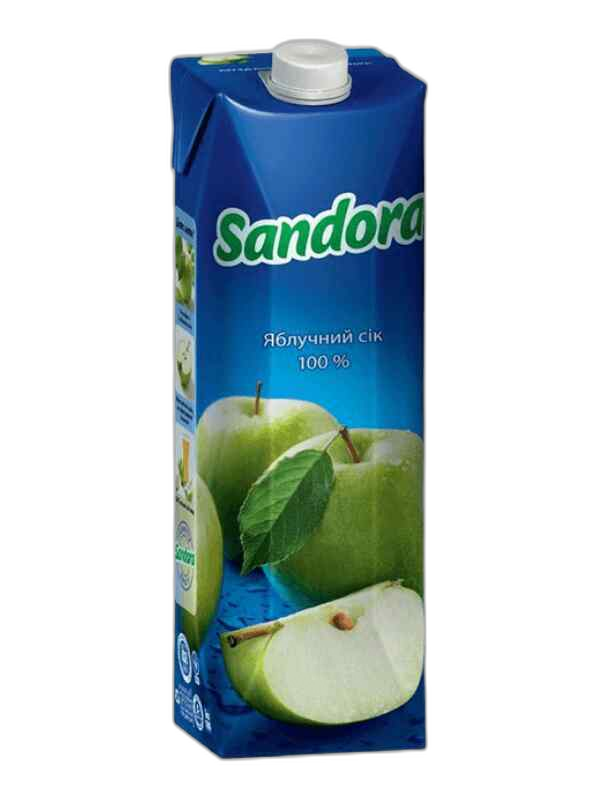 "სანდორა"- ნატურალური წვენი ვაშლი 0,95ლ