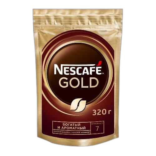 "NESCAFE"- ხსნადი ყავა "Gold" პაკეტში 320გრ