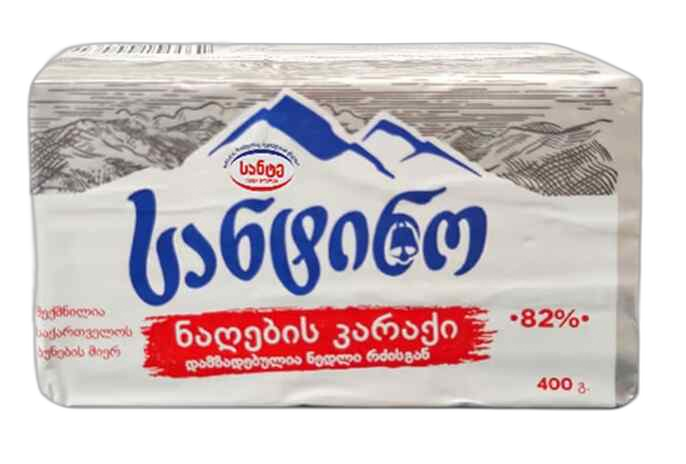 სანტინო კარაქი 82% 400 გ.