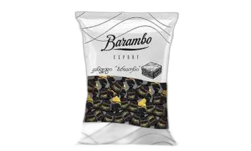Barambo Export - რძიანი შოკოლადის კანფეტი ბრაუნი 200გრ