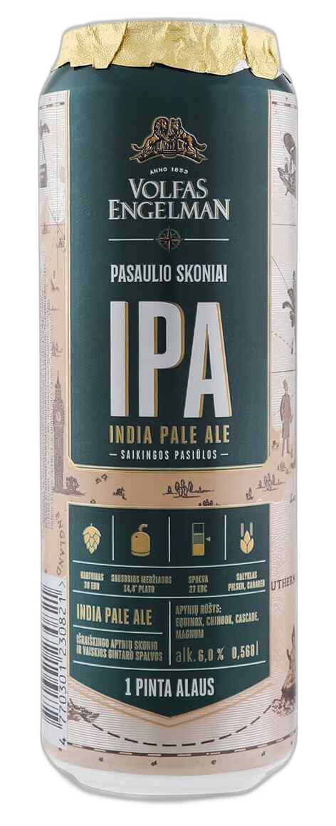 ლუდი IPA 0.568ლ - Volfas Engelman