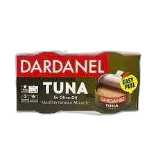 "Dardanel"- თევზის კონსერვი თინუსი ზეითუნის ზეთში 140გ