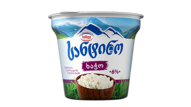 სანტინო ხაჭო 6% 180 გ.