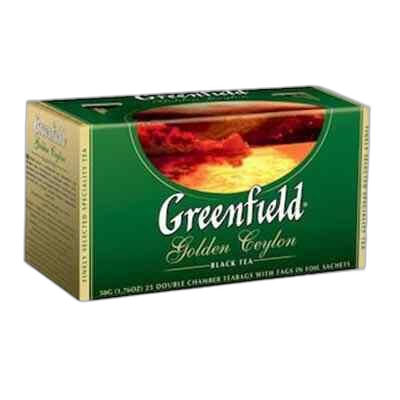 GREENFIELD - შავი ჩაი "გოლდენ ცეილონ" 2გრX25ც
