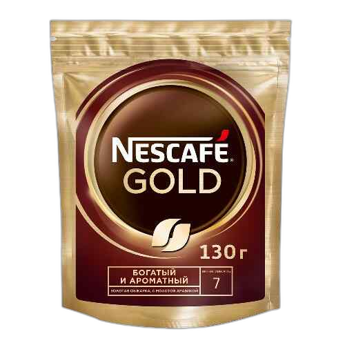 "NESCAFE"- ხსნადი ყავა გოლდი (პაკეტი) 130გრ