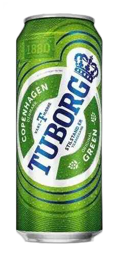 "TUBOGR GREEN"- ღია ფერის ლუდი ქილა 0.45ლ