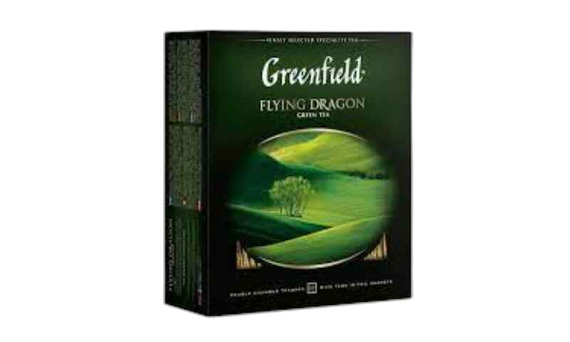 "GREENFIELD"-მწვანე ჩაი "ფლაინგ დრაგონ" 2გრX100ც