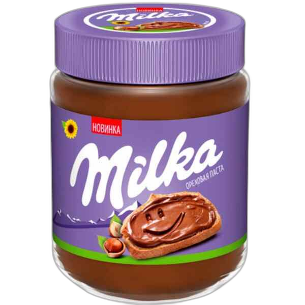 "Milka"- შოკოლადის კრემ-პასტა კაკაოსთან ერთად 350გრ