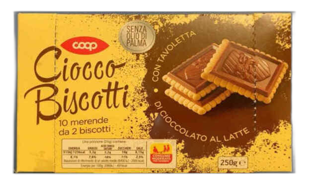 "COOP"- ორცხობილა შოკოლადის მინანქრით 250 g
