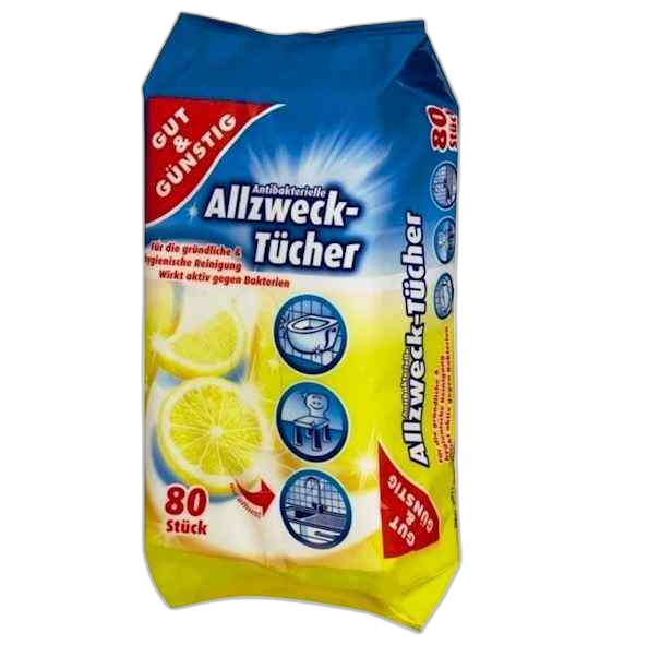 G+G უნივერსალური საწმენდი ხელსახოცი