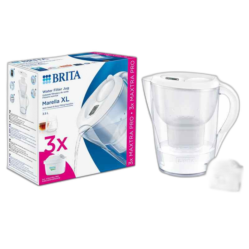 BRITA XL Marella თეთრი (+3 MXPRO)