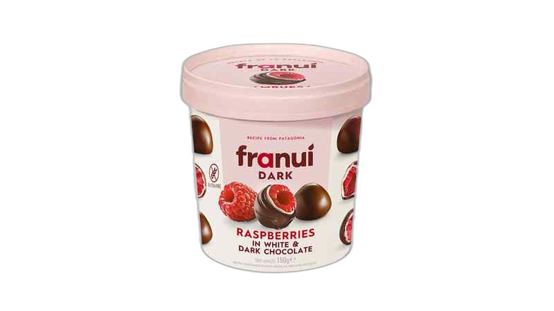 "Franui"- გაყინული ჟოლო შავი  შოკოლადის გარსში