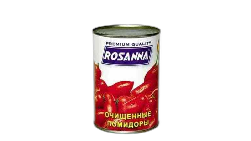 "ROSANNA"- პომიდორი დაჭრილი 400გრ*24ც