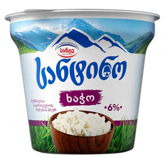 სანტინო ხაჭო 6% 320 გ.