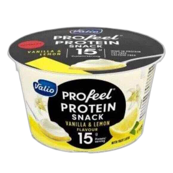 პროტეინის პუდინგი/Valio/ "Profeel" ვანილის და ლიმონის/ უშაქრო, ულაქტოზო 6*175 გრ