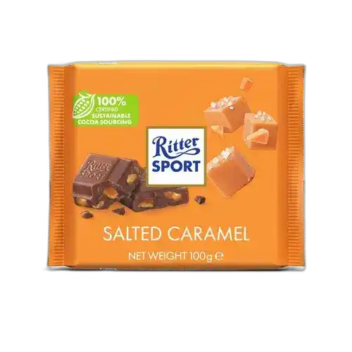 "Ritter sport"-შოკოლადი მარილიანი კარამელი 100 გ