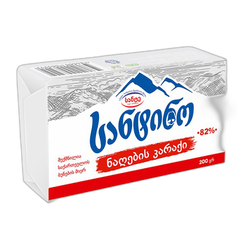 "სანტინო"-კარაქი 82.5% 200გრ