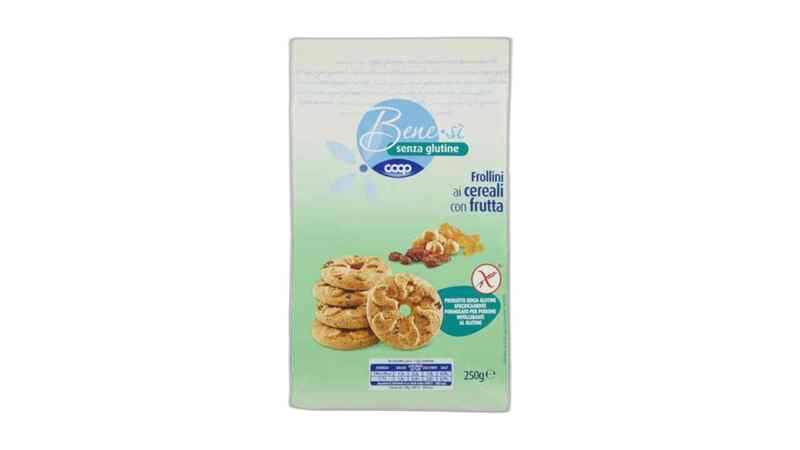 "COOP"- უგლუტენო ორცხობილა ჩირით 250 g