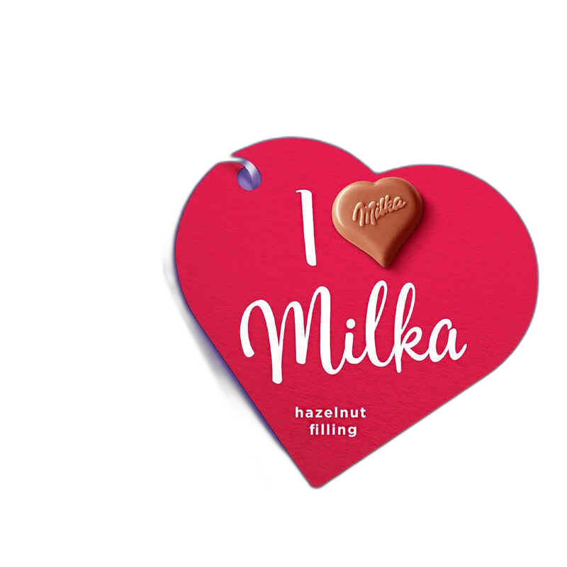 მილკა-რძიანი შოკოლადი, თხილის შიგთავსით 110გ შოკოლადის ნაკრები