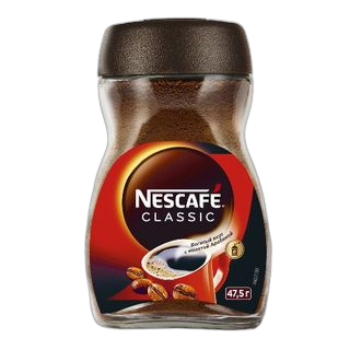 "NESCAFE"- ხსნადი ყავა კლასიკი (შუშა) 47.5გრ
