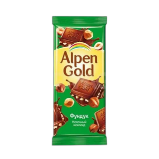Alpen Gold-შოკოლადის ფილა თხილით 85გ