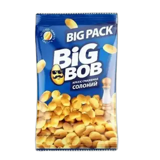 შებოლილი მარილიანი არაქისი 120გ Big Bob