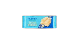 Roshen თეთრი ბუშტოვანი შოკოლადი 80 გრ