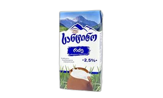 სანტინო UHT რძე 2.5% 1 ლ.
