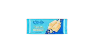 Roshen თეთრი ბუშტოვანი შოკოლადი 80 გრ