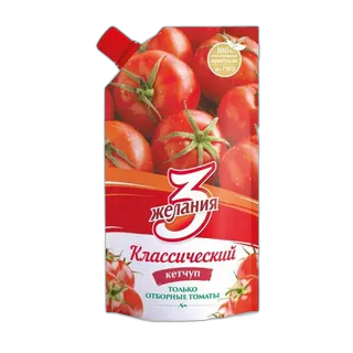 კეტჩუპი 3 სურვილი კლას C დისპენსერი 250გ