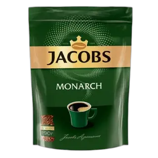 Jacobs Monarch ხსნადი ყავა ეკო შეფუთვა 190გ