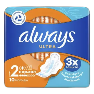 Olways ultra-ჰიგიენური საფენი ულტრა ნორმალი 16X1