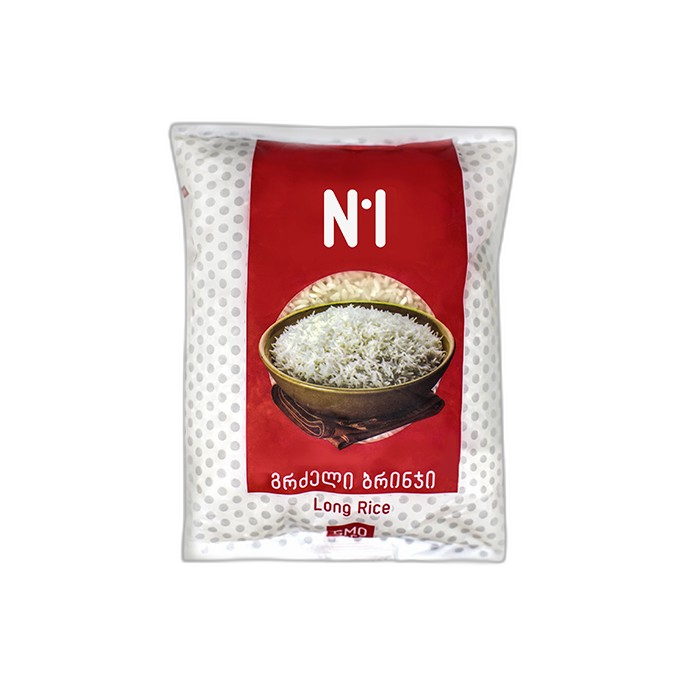 „N1“ ბრინჯი, გრძელმარცვლიანი 900 გ